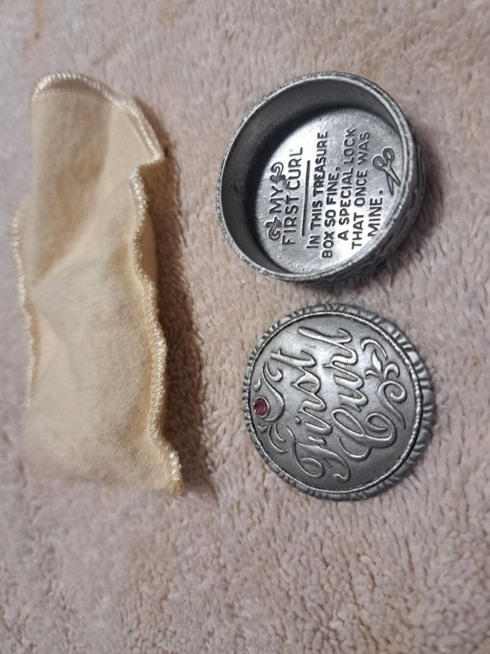 My First Curl Baby Pewter Keepsake Collectable No. 80
